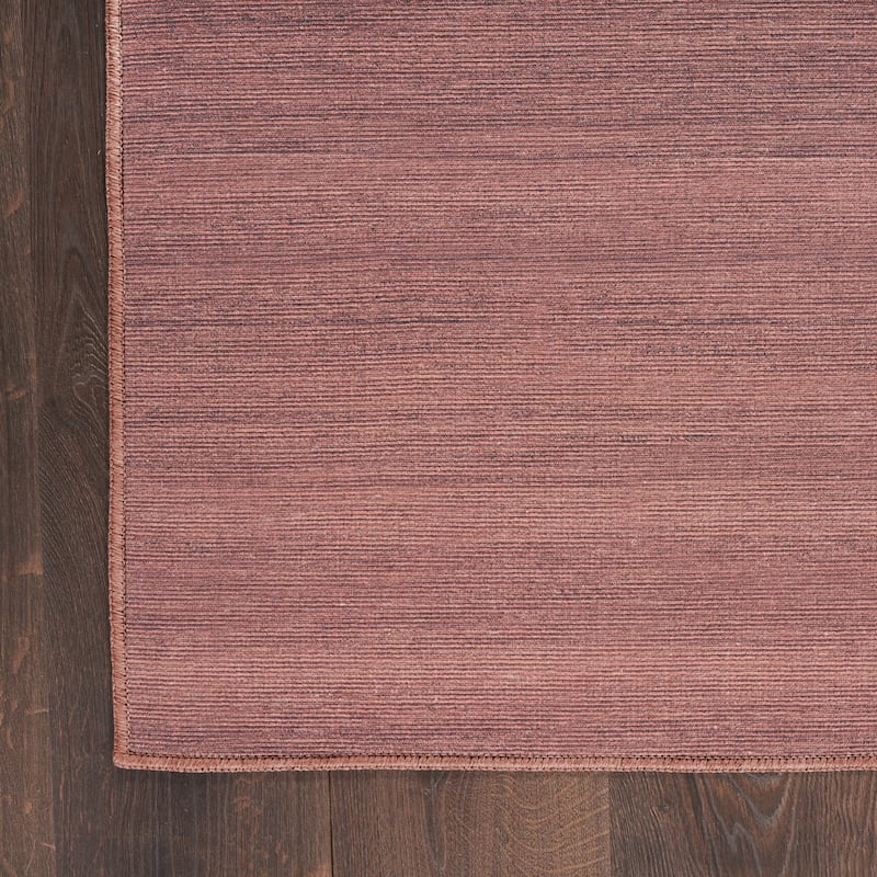 Nourison Washable Essentials Indoor Solid Area Rug