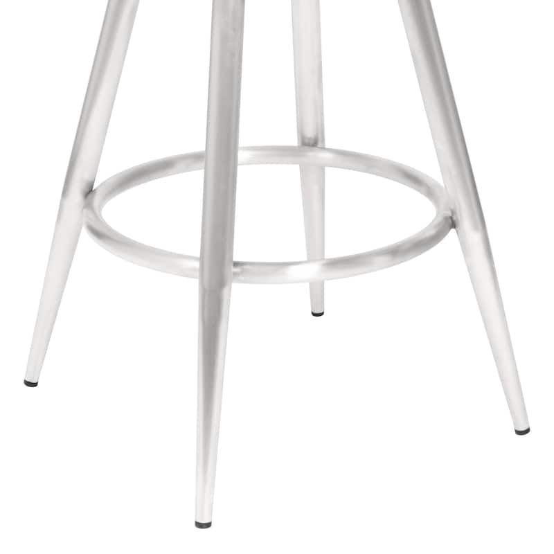Justin Upholstered Bar or Counter Height Chair Swivel Barstool with Arms