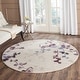 preview thumbnail 3 of 25, SAFAVIEH Evoke Kirsten Distressed Vintage Boho Rug 6' Round - Cream/Purple - Round