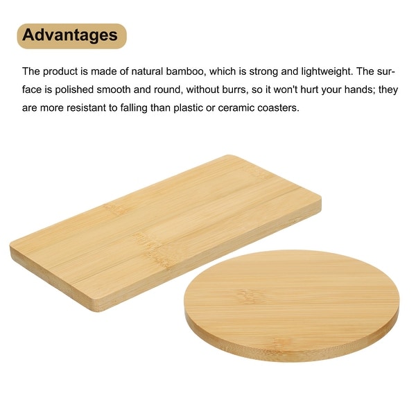 Bamboo deals drink coasters