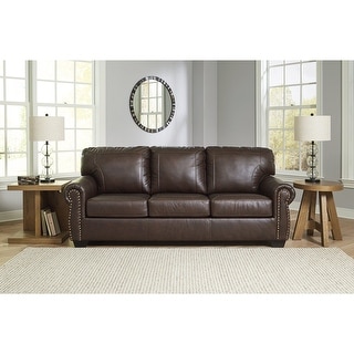 Signature Design by Ashley Colleton Dark Brown Sofa - 92"W x 40"D x 39"H