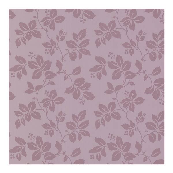 Shop Phoebe Purple Rose Leaf Trail Wallpaper 396in X 20 5in 0 25