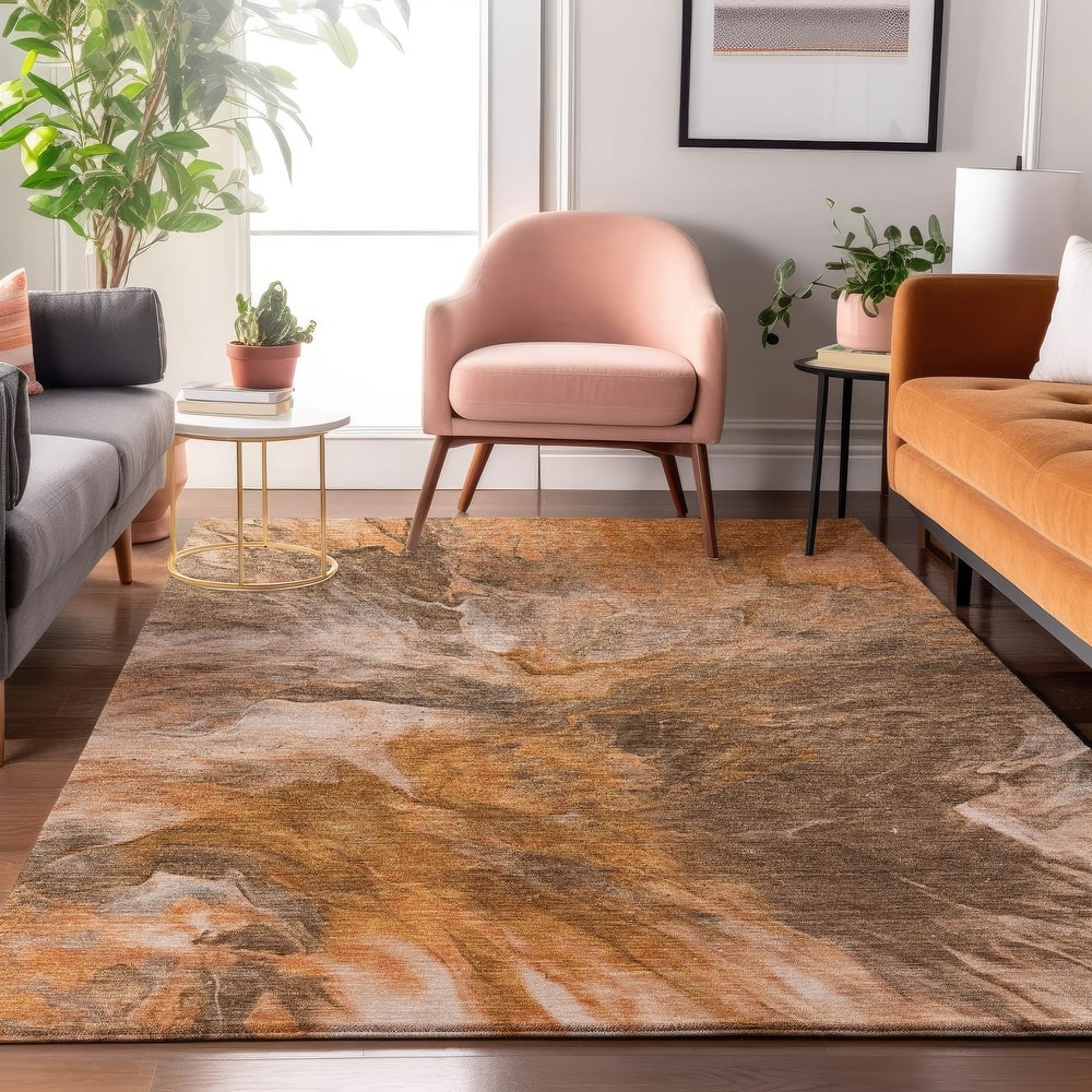 Premium Washable Super Soft Contemporary Splash Mayfield Rug
