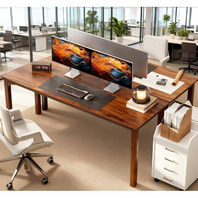 Desktop Desk with Metal Legs,Computer Desk,For Home and Office