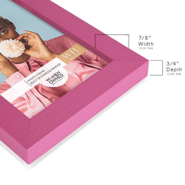 Solid Picture Frame Whimisical Pink Solid Picture Frame - Bed Bath & Beyond - 35546612