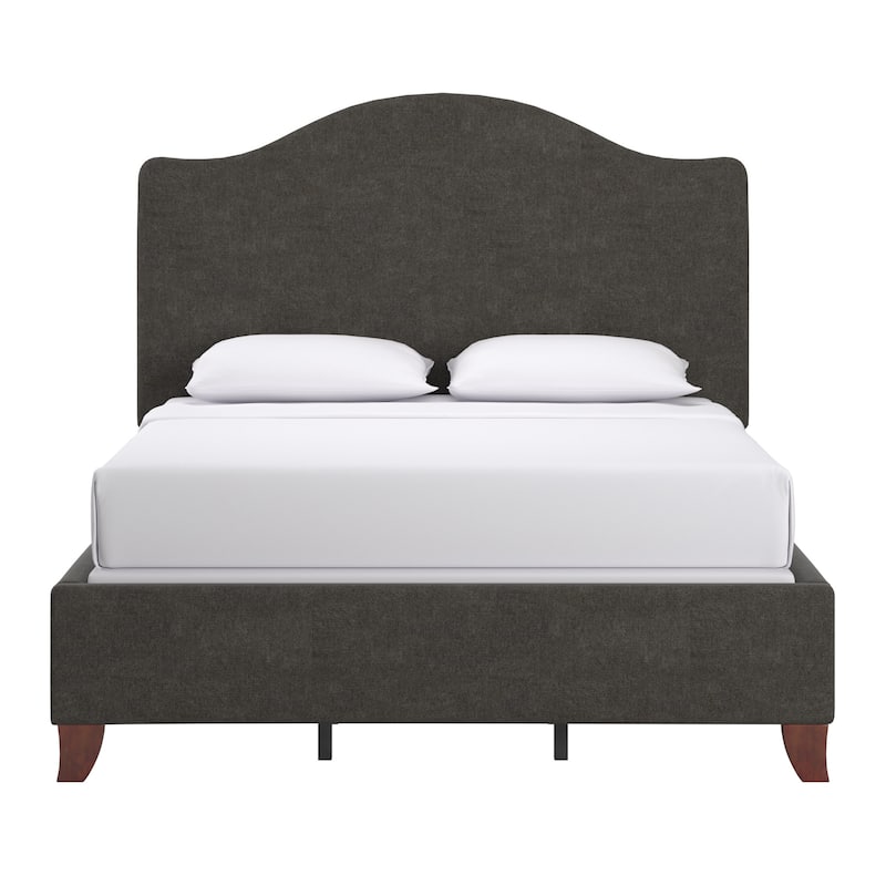 Winchester Upholstered Queen Bed with Curved Headboard by iNSPIRE Q Classic
