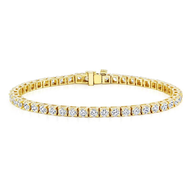 Vault Classic 4.00ct TW Natural Diamond Tennis Bracelet (I VS2) - Yellow