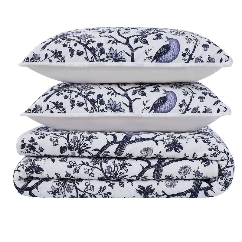 Brooklyn Loom Ava Floral Quilt Set