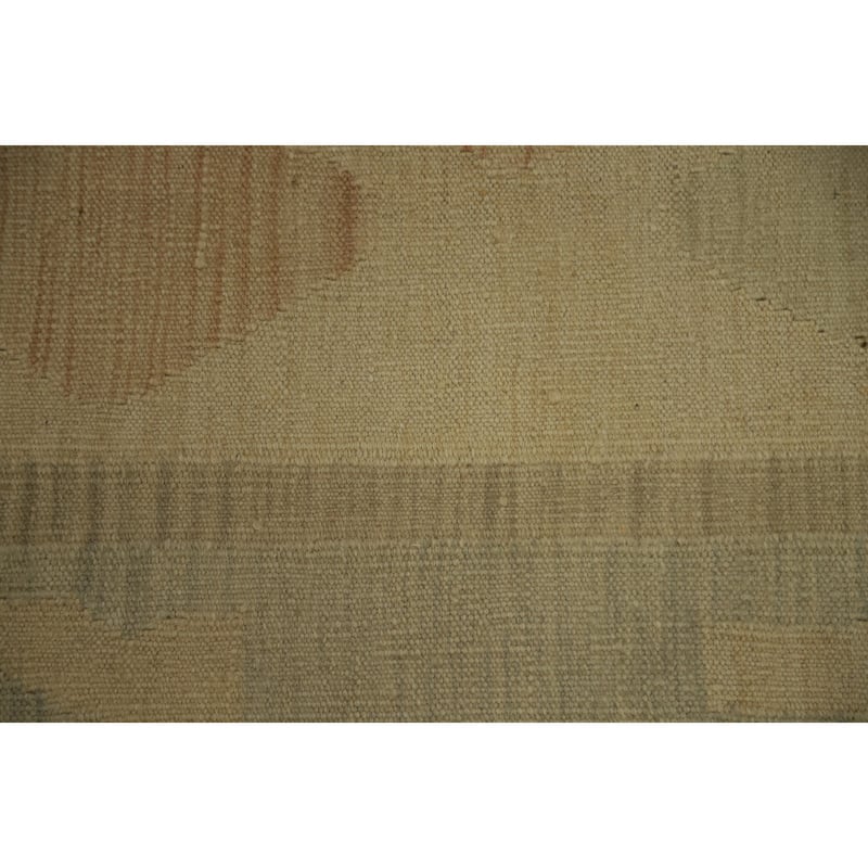 Hand Woven Oriental 100% Wool Carpet Southwestern Tribal Yellow & Gold Kilim Area Rug - 8' 1'' X 4' 11''