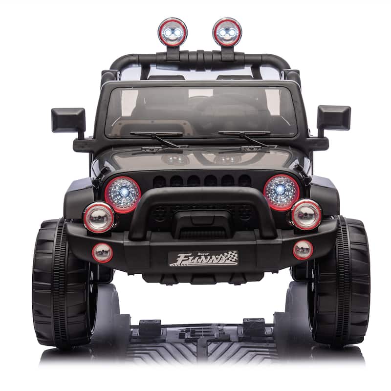 24V Kids Ride On Electric Car W/Parents Control,Seat width 20in,2WD,Rear suspension,Trunk storage,for Kids Aged 3-8