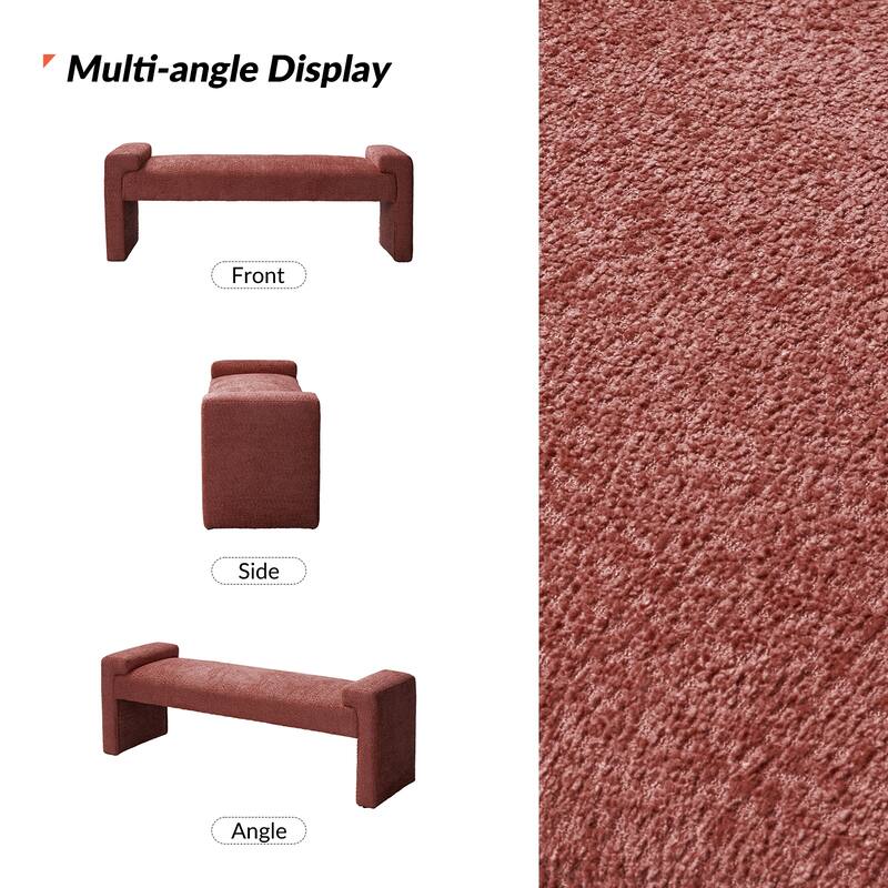 HULALA HOME Roland Modern 58.5''W Upholstered Bedroom Bench