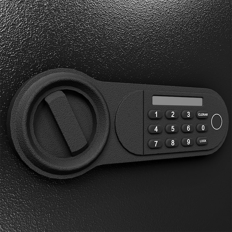 1.85 Cubic Feet Steel Security Safe and Lock Box w/Electronic Keypad