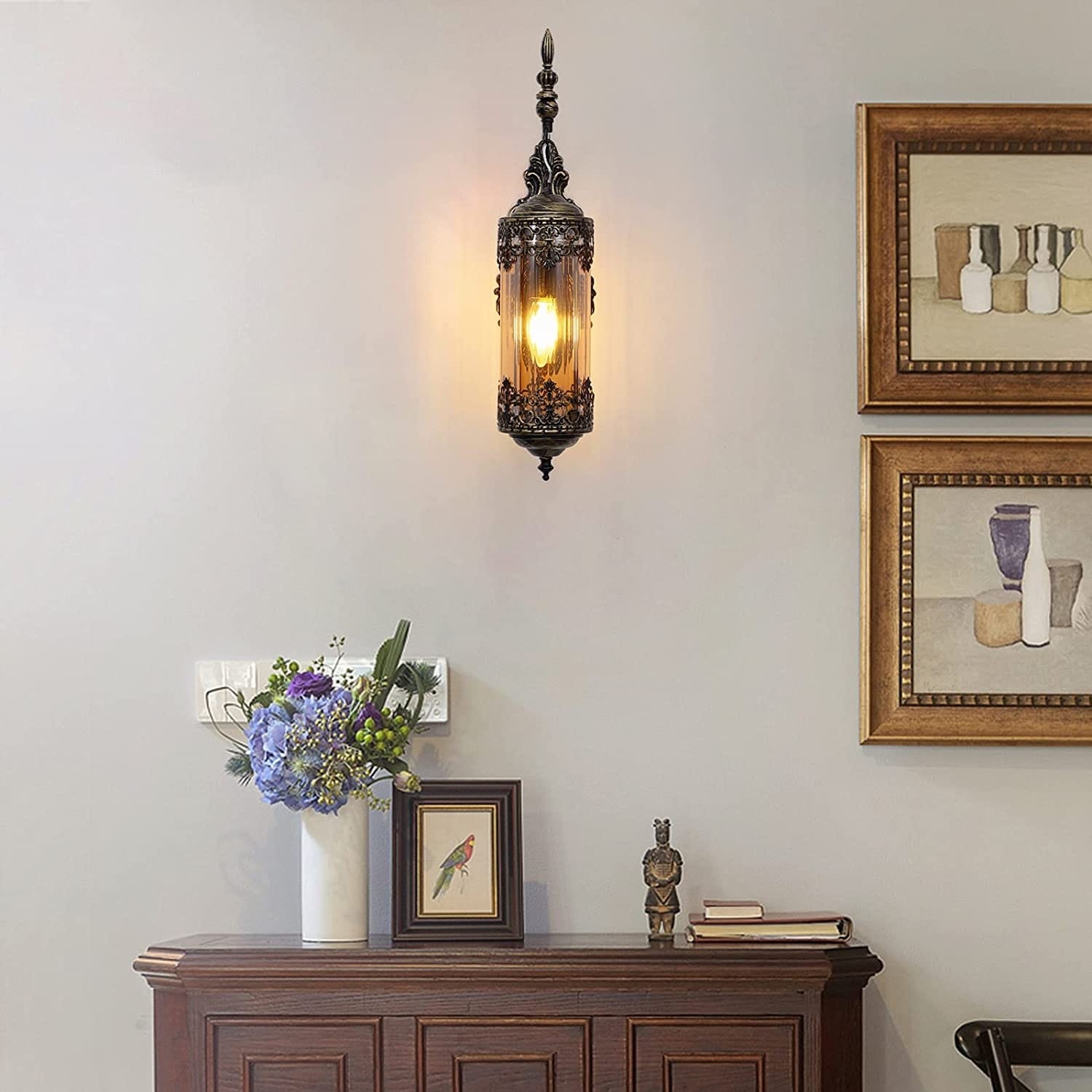 Rust glass wall sconce vintage industrial wall lamp - Bed Bath \u0026 Beyond -  36519784, image size:1500x1500