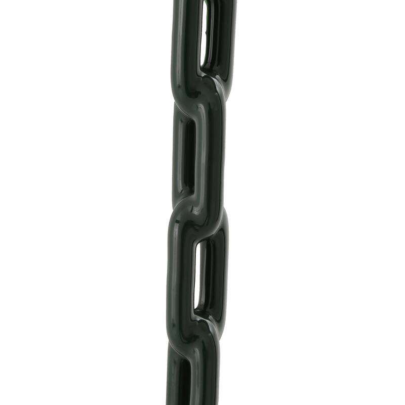 Swing-N-Slide Ring Trapeze Combo Swing with Coated Chains, Green - 40.5" H x 17" W