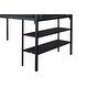 preview thumbnail 8 of 9, Metal Low Twin Loft Bed with Storage Shelves and Full Length Guardrail,Solid Construction