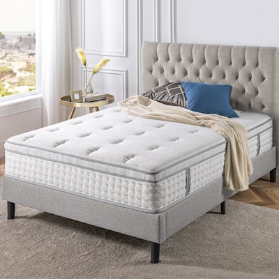 Priage by ZINUS 13" Euro Box Top Pocket Spring Hybrid Mattress