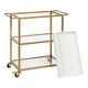preview thumbnail 24 of 24, Kate and Laurel Giles Metal Bar Cart with Tray - 28x13x30
