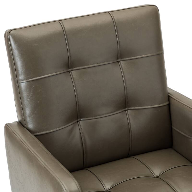 Lorenz Modern Vegan Leather Height-adjustable Office Chair with 5 Wheels by HULALA HOME