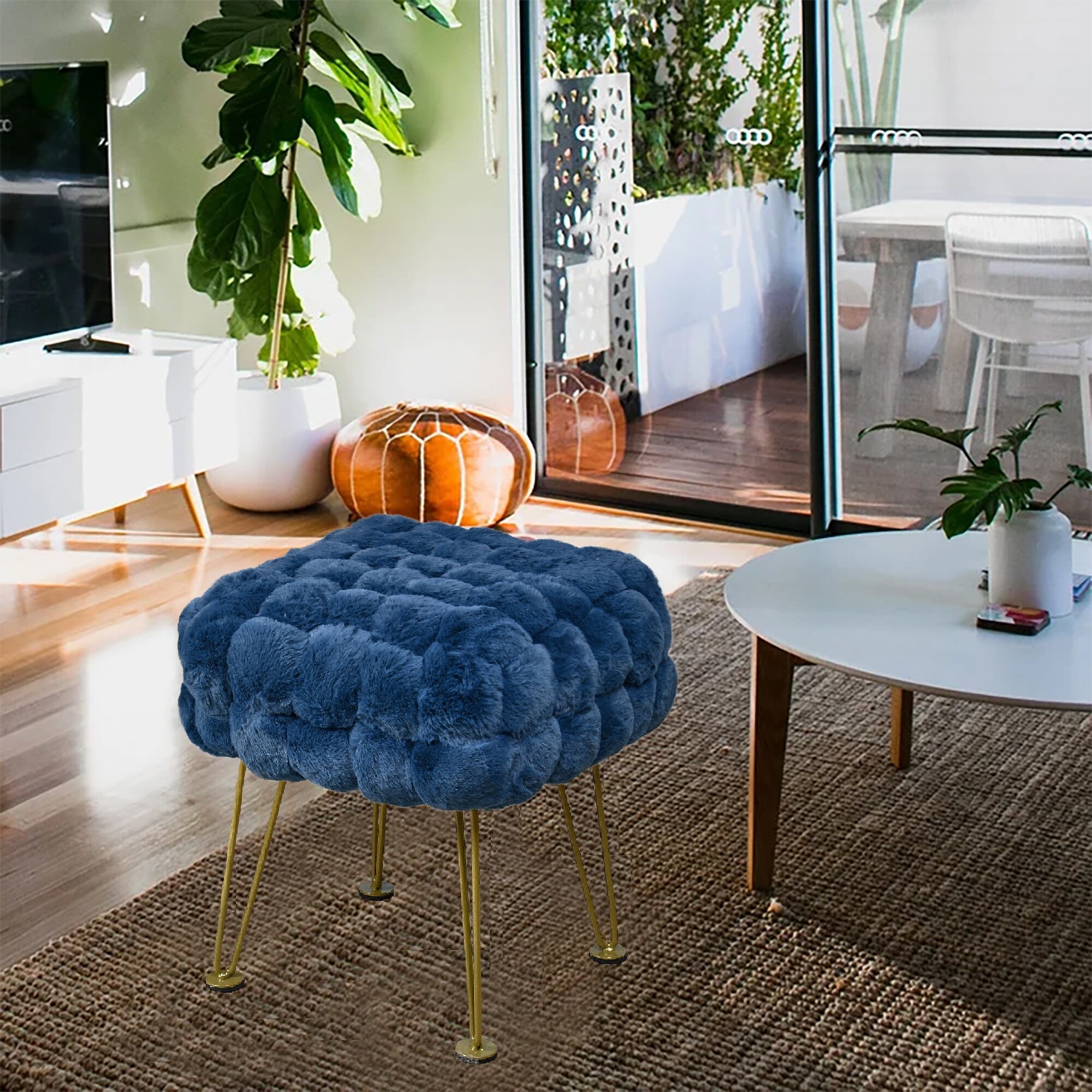 Faux hotsell fur pouf