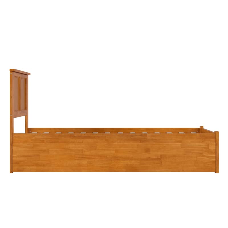 AFI Madison Platform Bed with Footboard & Twin XL Trundle