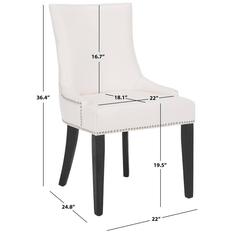 SAFAVIEH Lester Dining Chair (Set of 2) - 24"W x 25"D x 39"H