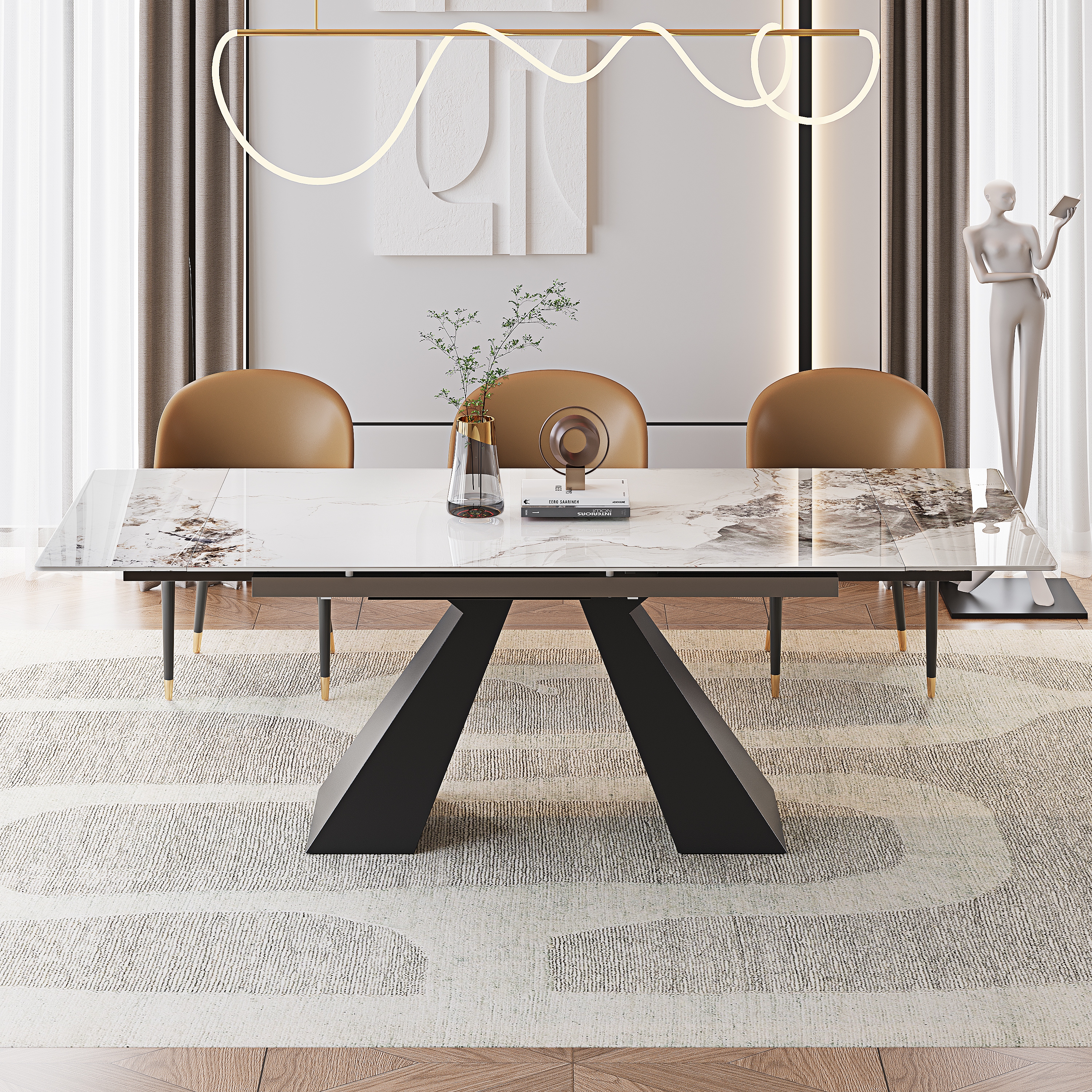 t25 stone modern table