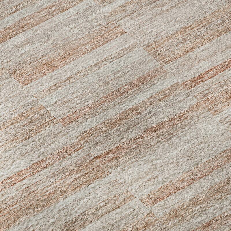 Premium Washable Super Soft Ombre Geo Stripe Mayfield Rug
