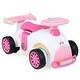 preview thumbnail 7 of 5, Foot-to-Floor Sliding Car w/Music & Under Seat Storage for Boys Girls Pink & White