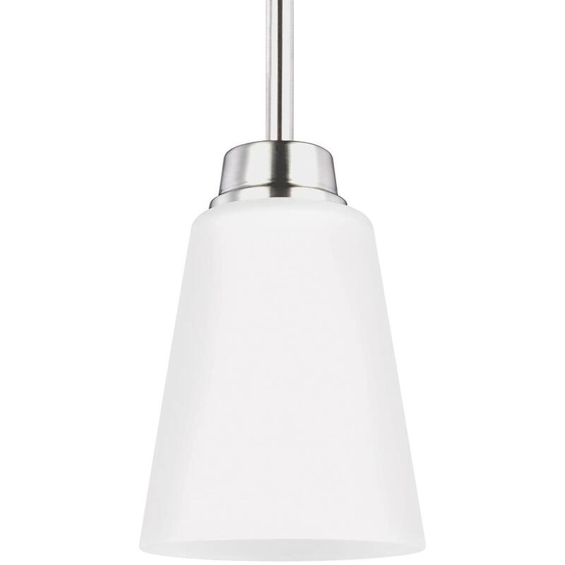 Bellevue Adams Single Light 4" Wide Mini Pendant - Brushed Nickel