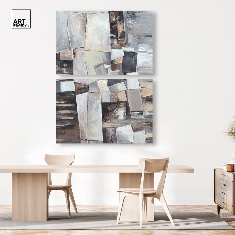 Inside the Future Canvas Set of 2 by Art Remedy, Gallery Wrapped