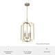 preview thumbnail 6 of 9, Hunter Zoanne 4-Light Modern Pendant Hanging Light - Island, Entry, Dining - Geometric, Contemporary, Candle, Transitional