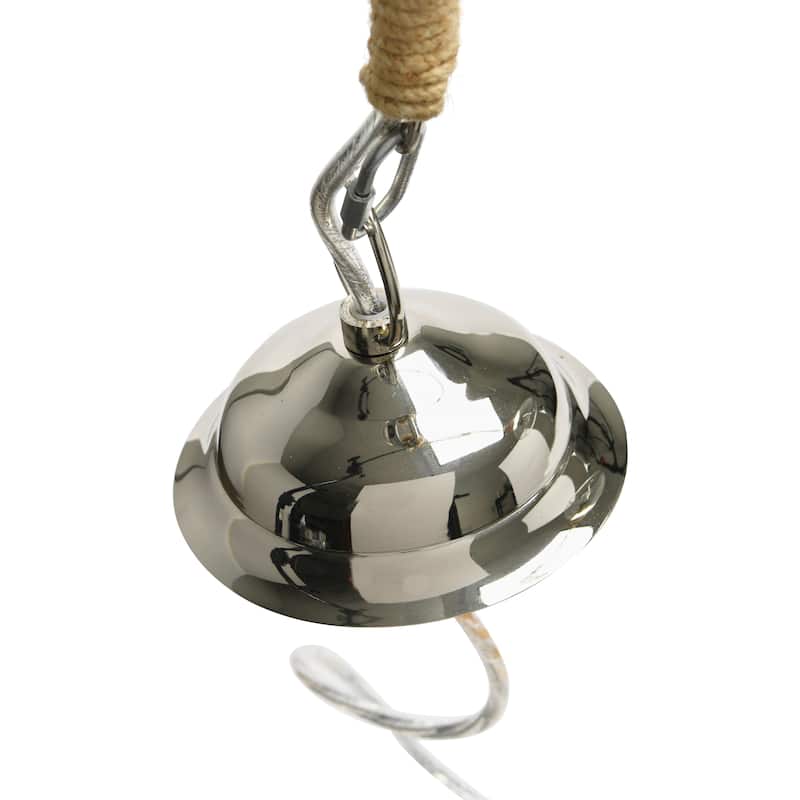 Glass & Mango Wood Pendant Light