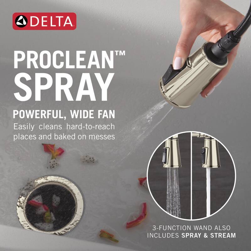 Delta 9684-DST Renaldi 1.8 GPM Single Hole Pre-Rinse Kitchen Faucet