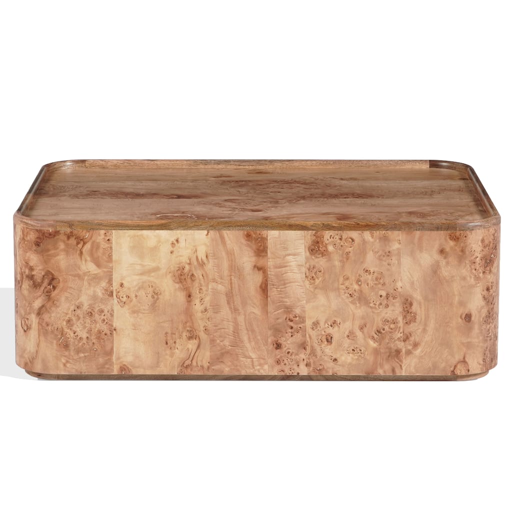 SAFAVIEH Couture Torryn Burl Coffee Table - 45"W x 32"D x 15"H