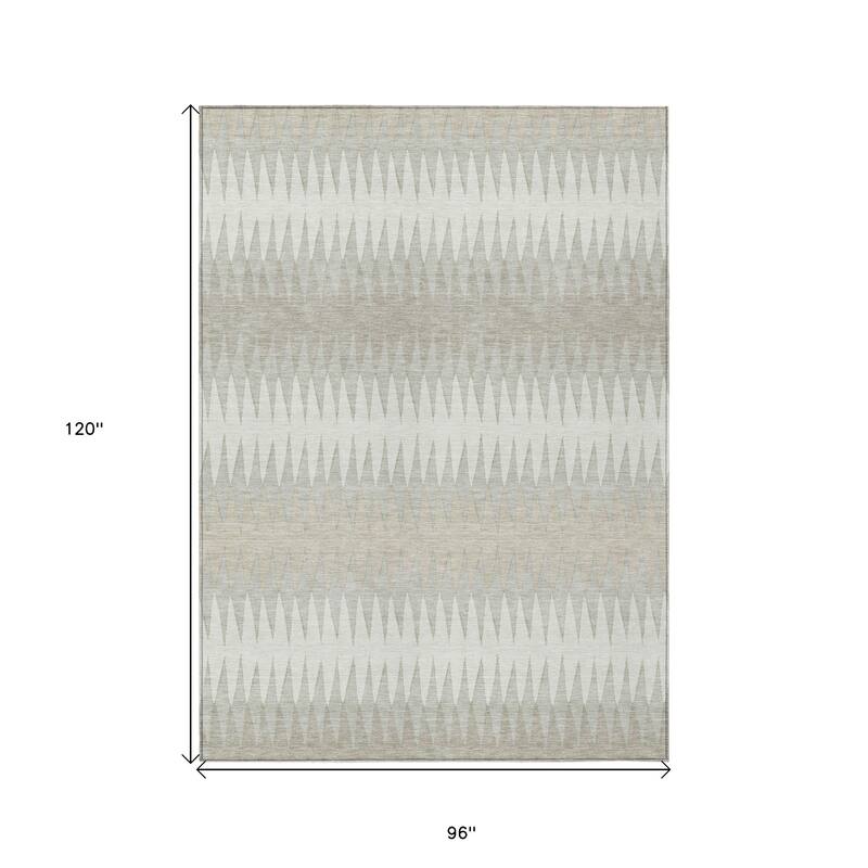 HomeRoots Striped Transitional Rectangle Outdoor Rug