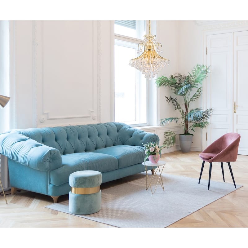 Elegant Lighting Gold 25-inch Royal-cut Crystal Clear Hanging 15-light Chandelier