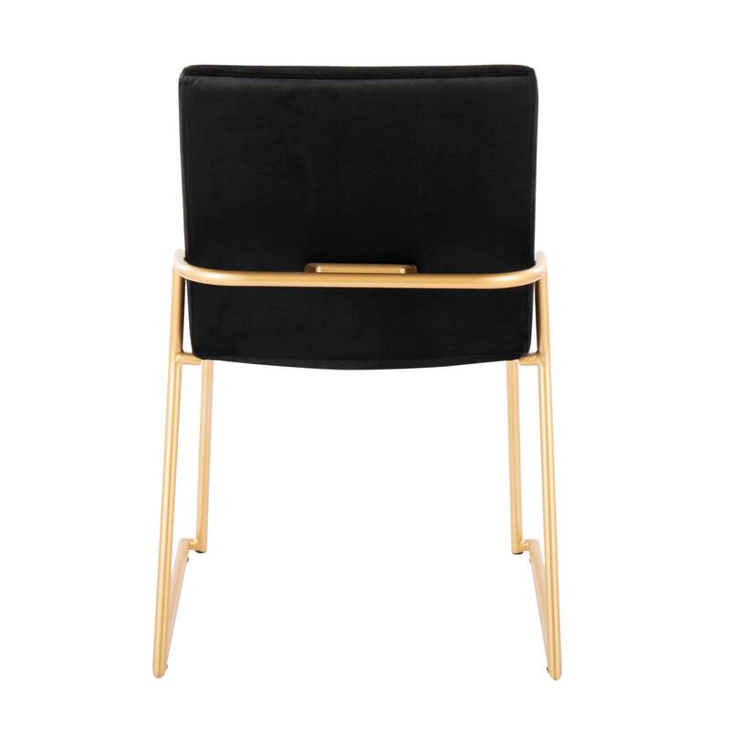 Silver Orchid Jayci Gold Metal Dining Chair (Set of 2)