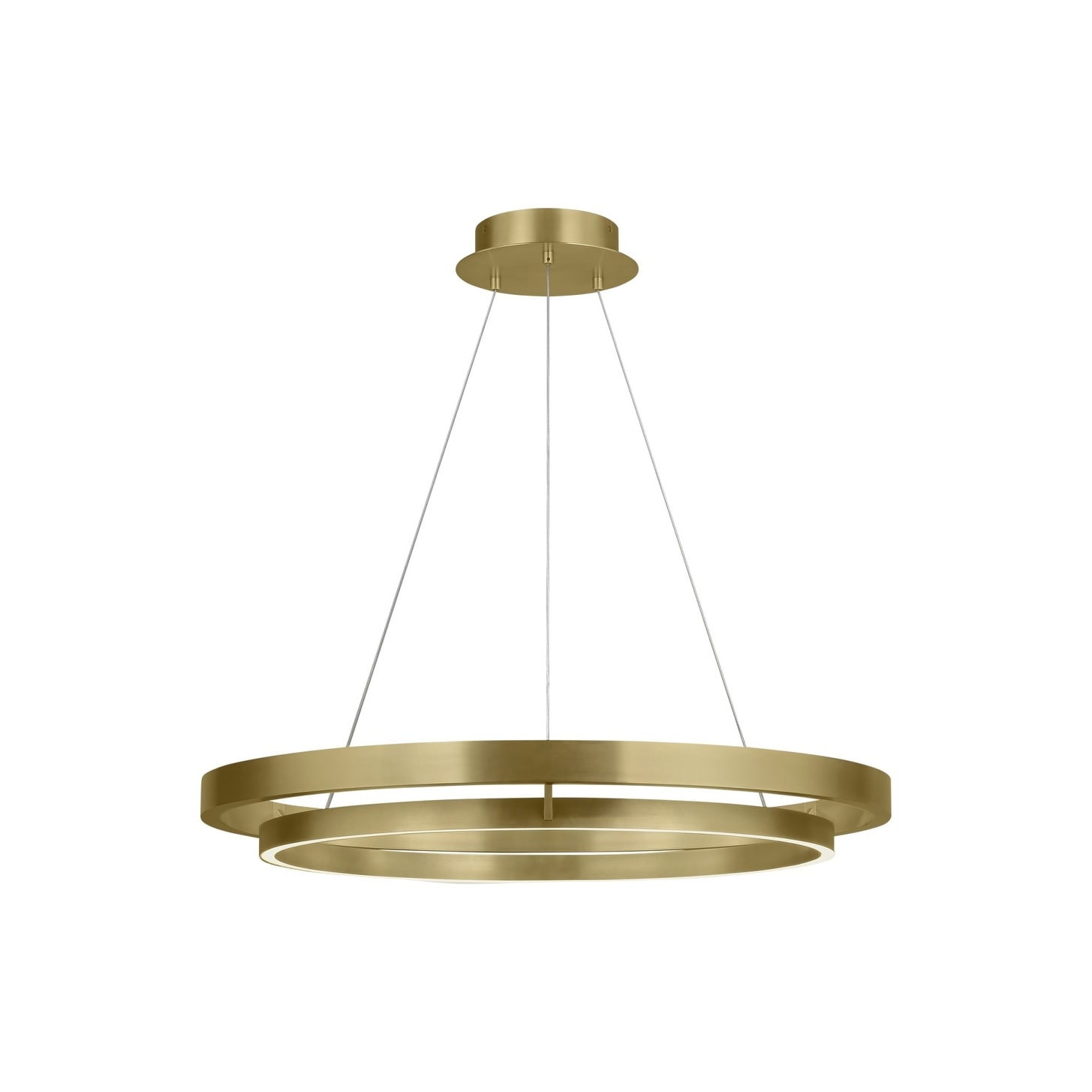Tech Lighting 700GRC36-LED9  Grace Single Light 36" Wide LED Ring Chandelier - (Aged Brass / 3000K) - Chandeliers For Bedrooms by Overstock.com