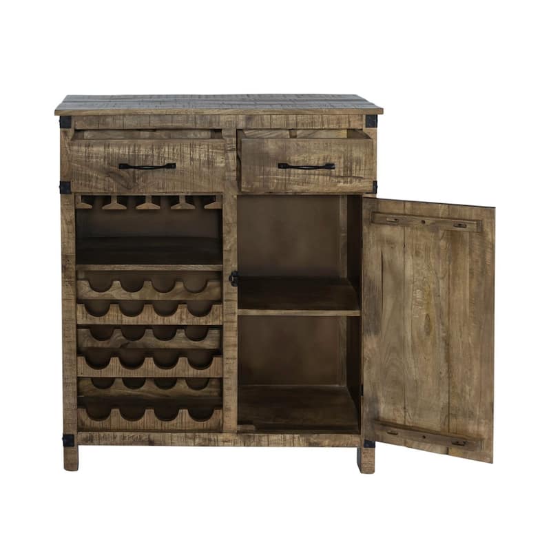 Emerson Weathered Honey Wine Accent Cabinet
