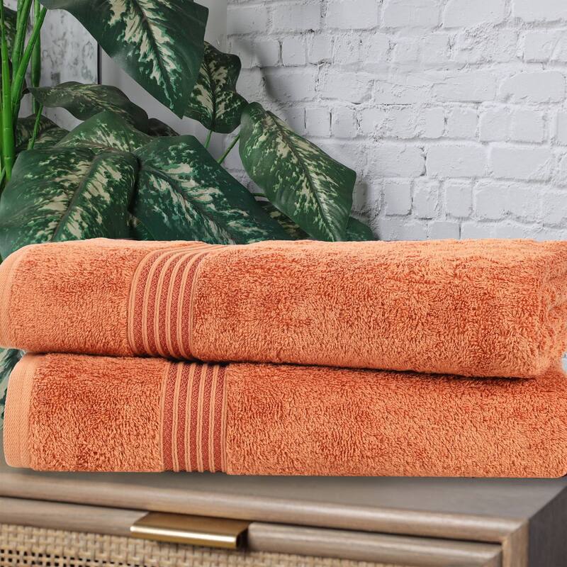 Superior Heritage Egyptian Cotton Absorbent Bath Sheet Set of 2