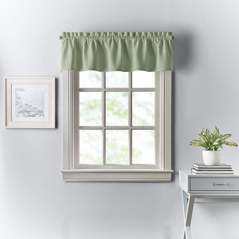 DKNY Chrysanthemum Floral Valance, Swag & Tier Pair Curtain Collection