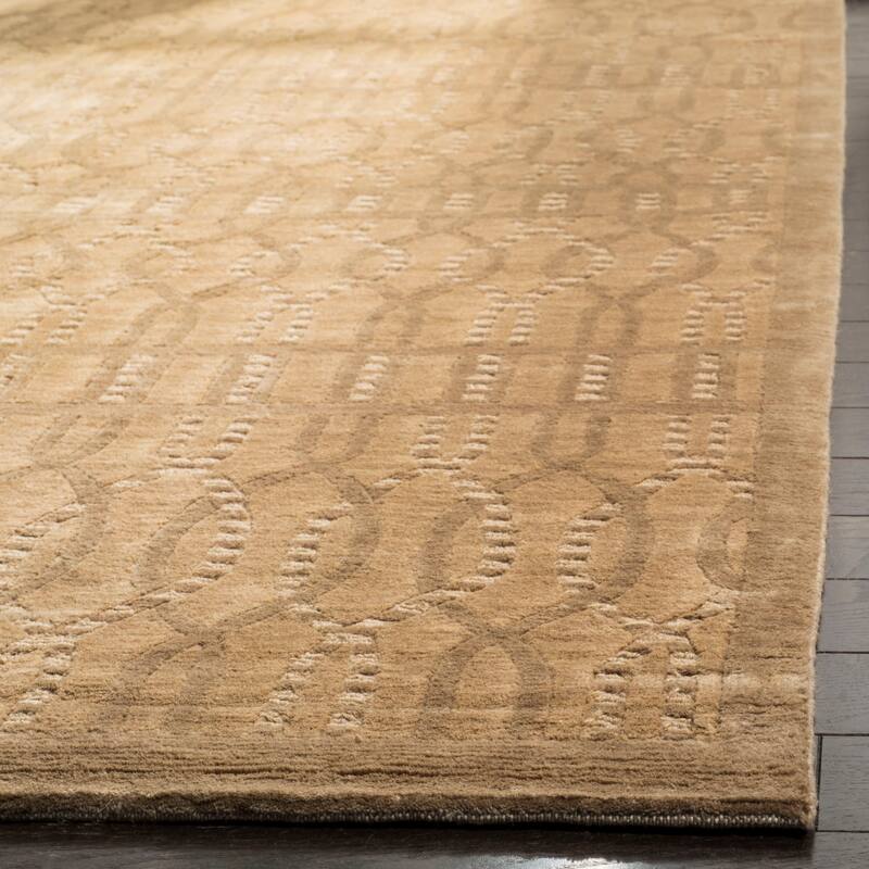 SAFAVIEH Couture Hand-knotted Tibetan Pina Modern Wool Rug