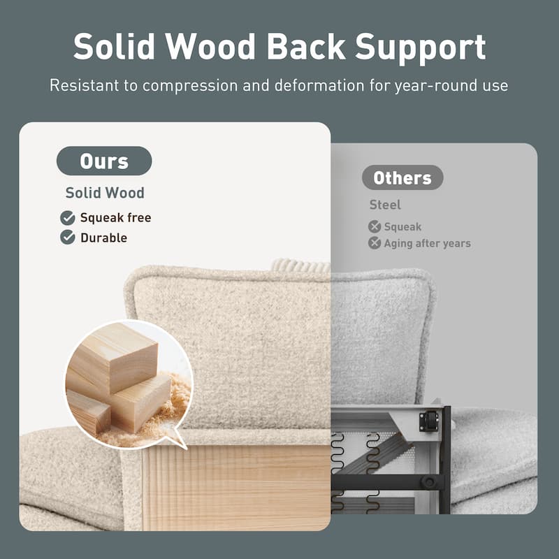 MAISON ARTS Chenille & Corduroy Modular Sectional Sofa Set, Comfy 5/6/7-Seat Living Room Couch with 3-Seater or Loveseat