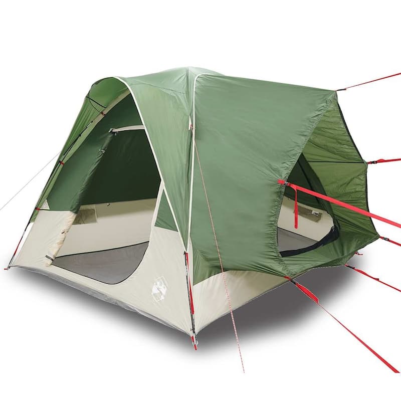 vidaXL Car Tent 4-Person Green Waterproof - 118.1 x 118.1 x 90.6"