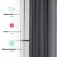 preview thumbnail 2 of 2, HLC.me 2 Piece Semi Sheer Voile Window Curtain Drapes Grommet Top Panels Bedroom, Living Room - Set of 2 panels