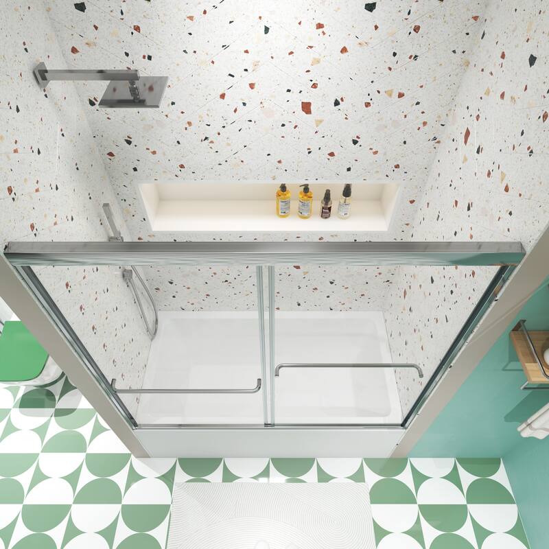 60"W x 58"H Framed Double Sliding Shower Door - 60'' x 58''