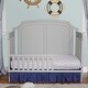preview thumbnail 8 of 7, HomeRoots Gray Solid and Manufactured Wood Standard Four In One Convertible Crib - 56