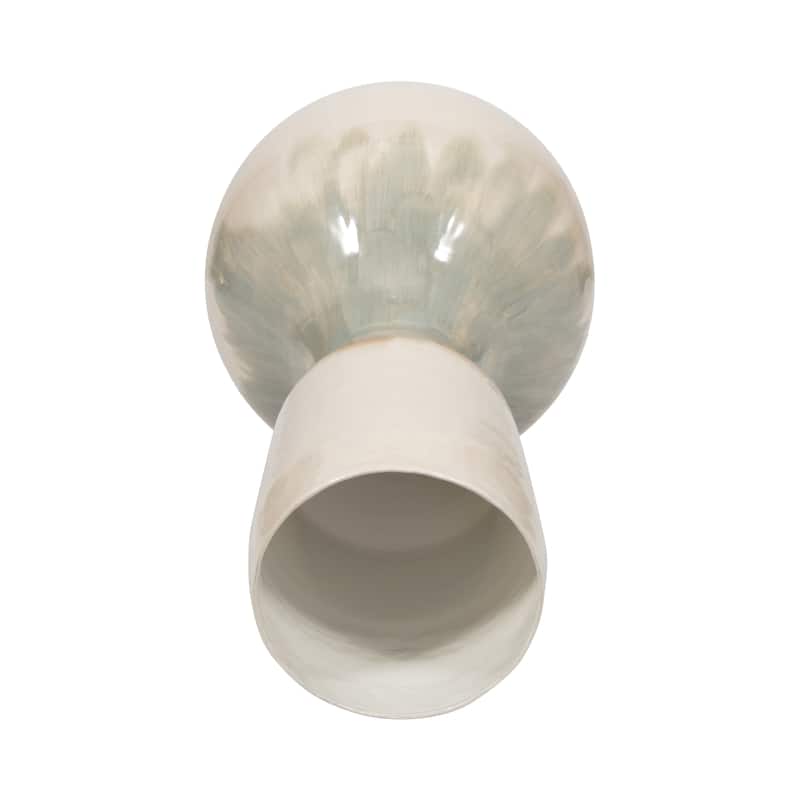 Sagebrook Home Metal Pearl Ombre Novelty Bulbous Vase