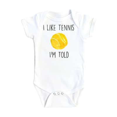 Tennis Love - Baby Boy Girl Clothes Infant Bodysuit Funny Cute Newborn
