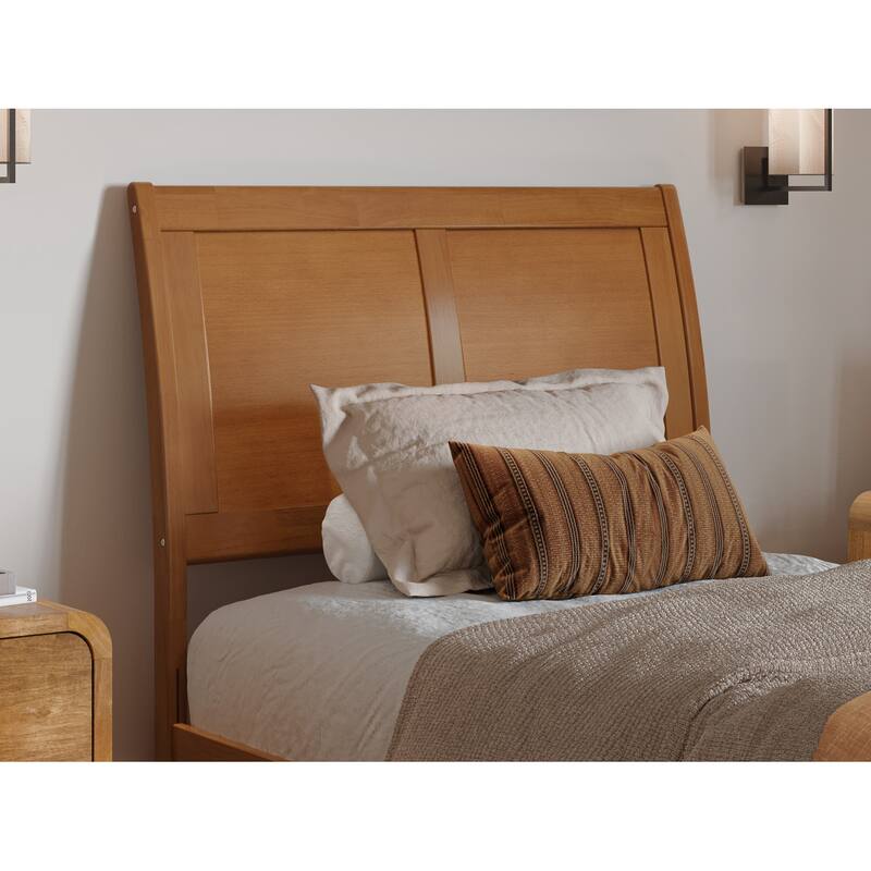 Andorra Platform Bed with Panel Footboard and Twin XL Trundle